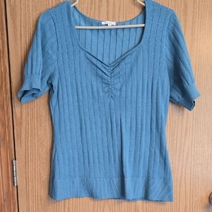 Maurices Blue Ribbed Women's Sweater